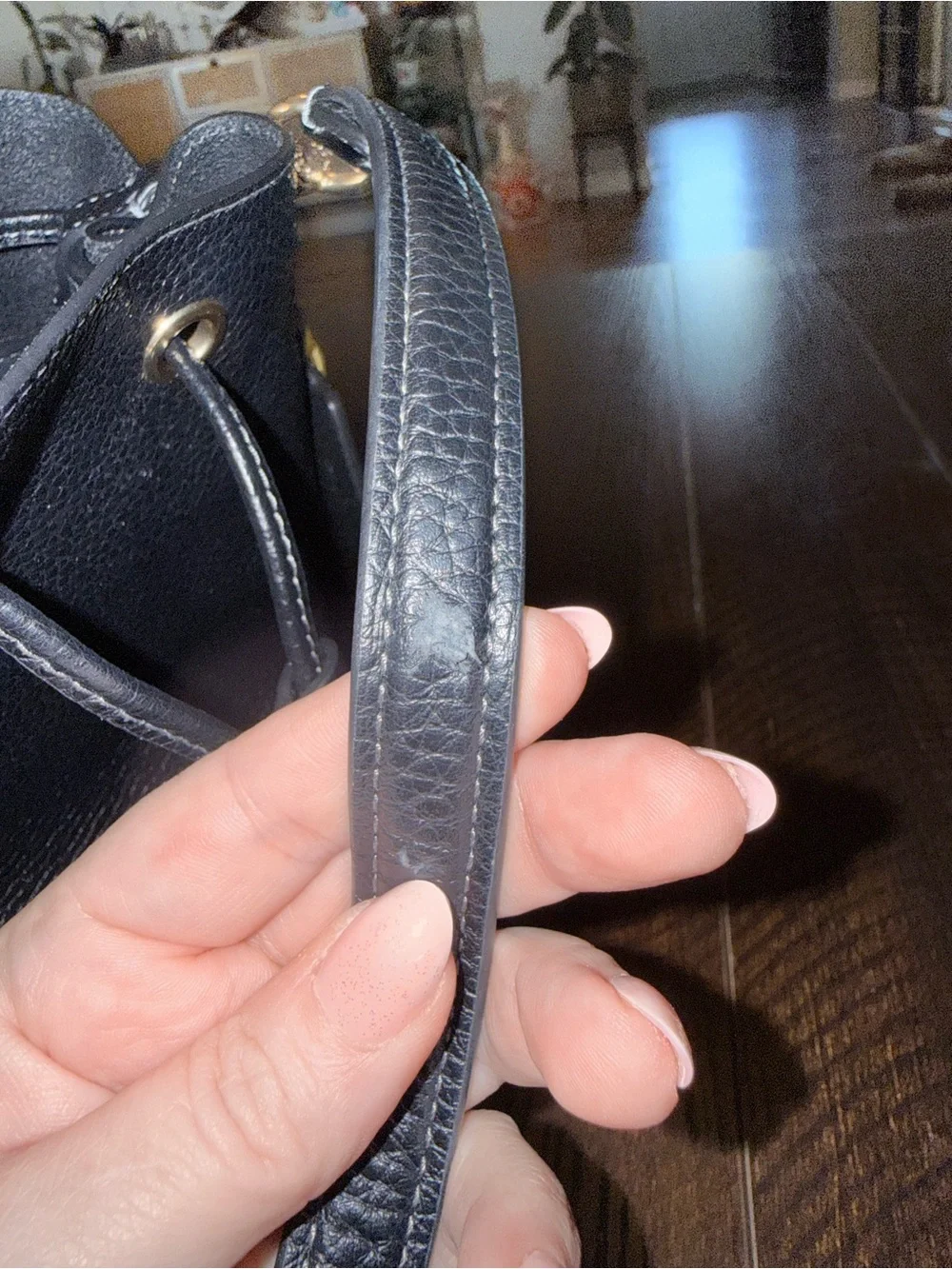 Coach Black Rowan bucket bag with Gold Hardware